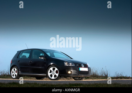 2007-Mark 5 Volkswagen VW Golf GTi Turbo-schwarz Stockfoto