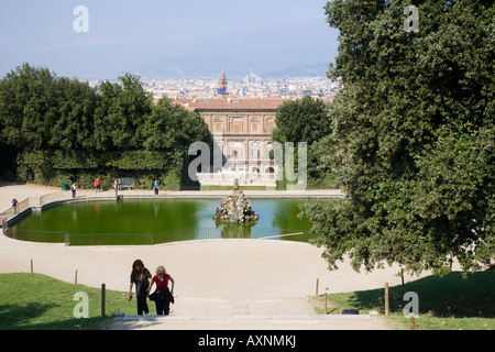 Palazzo Pitti und Boboli-Garten Florenz Italien Stockfoto