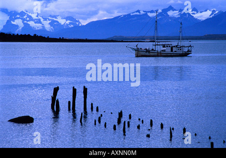 Puerto Natales XII Region Magallanes Chile in Südamerika Stockfoto