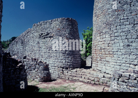 Äußeren Mauern und Tor Stockfoto