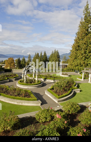 Der Rosengarten an der University of British Columbia Vancouver-Canada Stockfoto