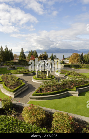 Der Rosengarten an der University of British Columbia Vancouver-Canada Stockfoto