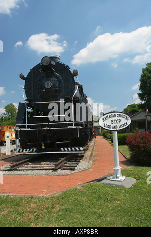 Greenville Railroad Park und Museum Greenville Pennsylvania der Lok ist einer der größten Schalter Motoren der Welt Stockfoto