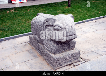 Glücklichen Tier Tier Chenghuang Tempel Zhengzhou Henan Provinz China Ming-Dynastie Asien Stadt Gott s Tempel von Zhengzhou Shangcheng Stockfoto