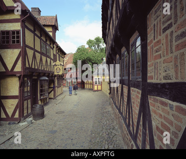 Dänemark. Arhus. Die Altstadt oder Den Gamle durch Stockfoto