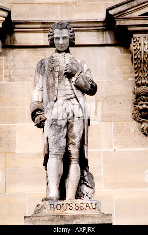 Jean-Jacques Rousseau, (28. Juni 1712 – 2. Juli 1778) war ein Philosoph Louvre Paris Frankreich Französisch Stockfoto