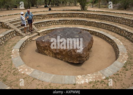 Hoba Meteorit Rundum Blick Namibia Stockfoto
