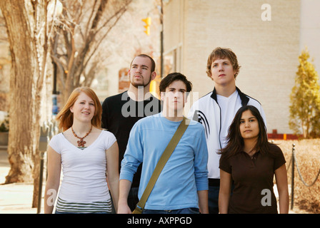 Gruppe junger Erwachsener Stockfoto