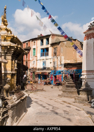 SWAYAMBHUNATH STUPA oder "Affentempel" komplexe Kathmandu-Nepal-Asien Stockfoto