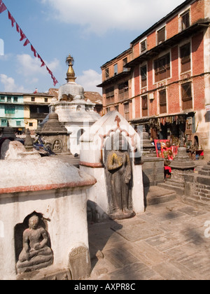 SWAYAMBHUNATH STUPA oder "Affentempel" komplexe Kathmandu-Nepal-Asien Stockfoto