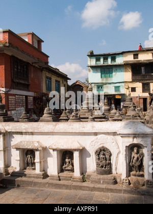 SWAYAMBHUNATH STUPA oder "Affentempel" komplexe Kathmandu-Nepal-Asien Stockfoto