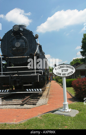 Greenville Railroad Park und Museum Greenville Pennsylvania der Lok ist einer der größten Schalter Motoren der Welt Stockfoto