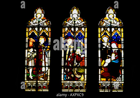 Krippe drei weisen & Kamel All Saints Kirche Banstead Surrey Stockfoto