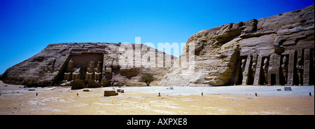 Abu Simbel Ägypten Tempel der Ra-Harakhte & Tempel der Hathor Stockfoto