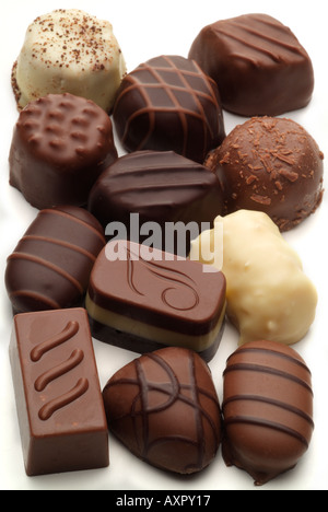 Chocalatier Thorntons schlicht Milchschokolade spezielle Süßwaren Vielfalt Auswahl England UK United Kingdom GB groß Stockfoto