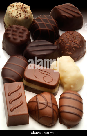 Chocalatier Thorntons schlicht Milchschokolade spezielle Süßwaren Auswahl Auswahl England UK United Kingdom GB Great Britain Stockfoto