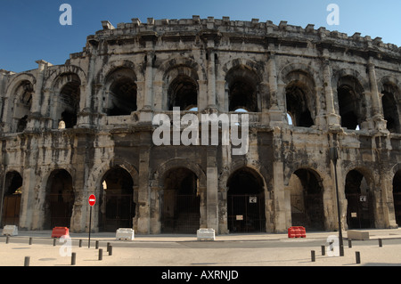 Das römische Amphitheater in Nîmes, Frankreich Stockfoto