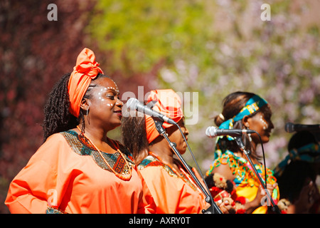 Nigerianische Sänger, Vancouver, Kanada Stockfoto