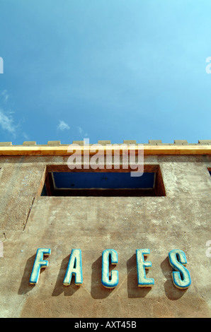 Gesichtern Ayia Napa Zypern Freizeit Bar Reisen Tourismus Urlaub Stockfoto