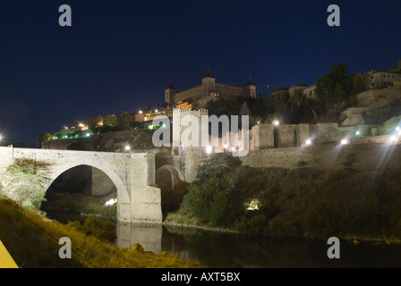 Alcantara Brücke in Toledo, Spanien Stockfoto