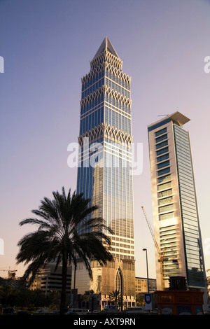 Skyline von Dubai Sheikh Zayed Road Wolkenkratzer Dubai Sheikh Zayed Road Stockfoto
