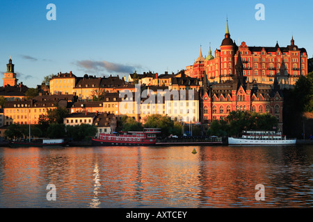 Gebäude auf der Insel Södermalm in Stockholm Stockfoto