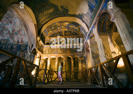 Göreme Open Air Museum, Tokali (Schnalle) Kirche, 10.-11. Jahrhundert. Kappadokien, Türkei Stockfoto