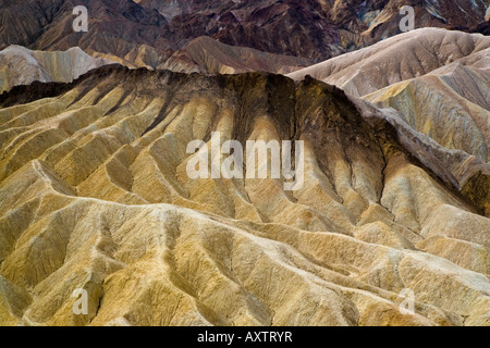 Zabriskie Point Death Valley Nationalpark Kalifornien USA Stockfoto