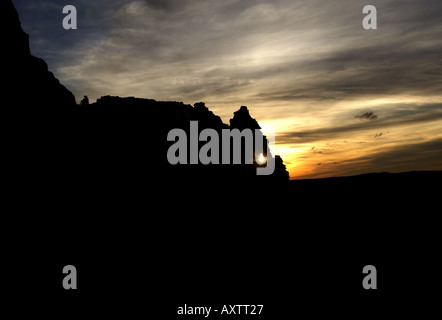 Die Burg Peyrepertuse Stockfoto