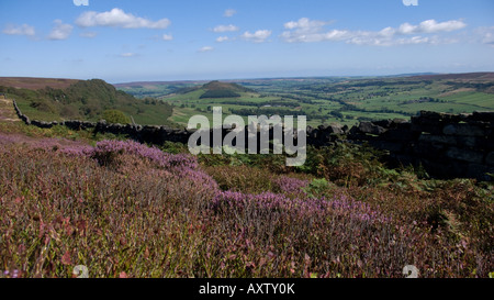 Blick vom Danby High Moor über Fryup Dale auf den North York Moors, UK Stockfoto