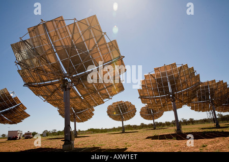 Solar Power-Array in Hermannsburg Northern Territory Australien Stockfoto