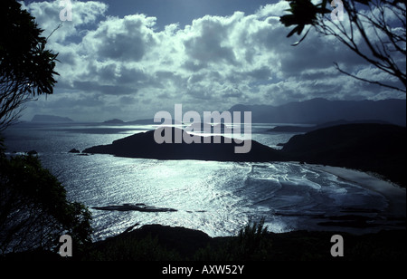 Ein Blick von der Südküste Strecke Tasmanischen Westküste Süd-Tasmanien-Australien Stockfoto