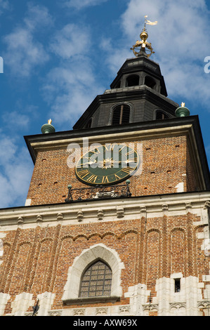 Rathausturm (Ratusz), Hauptmarkt (Rynek Glowny), Altstadt (Stare Miasto), Krakow (Krakau), Polen Stockfoto