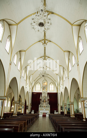 Innenraum der Iglesa de Grecia Kirche, Grecia, Hochland, Costa Rica Stockfoto