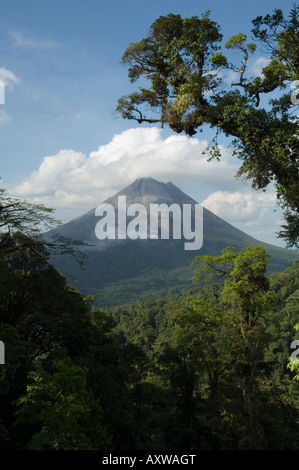 Vulkan Arenal von Sky Tram, Costa Rica Stockfoto