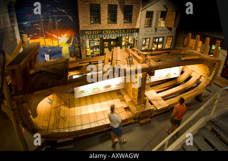 Schiff Yachtausrüster im Wisconsin Maritime Museum in Manitowoc Wisconsin anzeigen Stockfoto