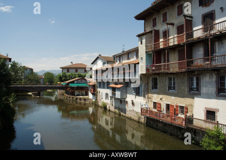 Saint Jean Pied de Port (St.-Jean-Pied-de-Port), Baskenland, Pyrenees-Atlantiques Aquitaine, Frankreich Stockfoto