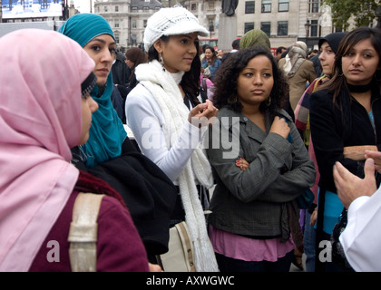 Britische Muslime in London 2006 © Mark Shenley Stockfoto