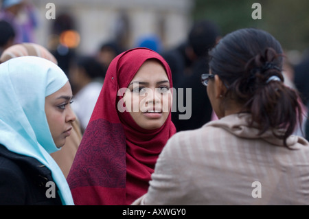 Britische Muslime in London 2006 © Mark Shenley Stockfoto