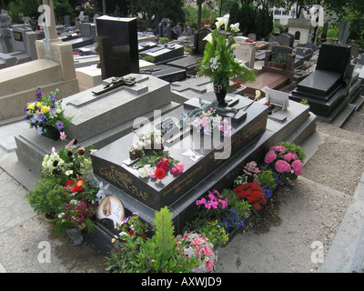 letzte Ruhestätte von Edith Piaf Friedhof Pere Lachaise Paris Frankreich Stockfoto