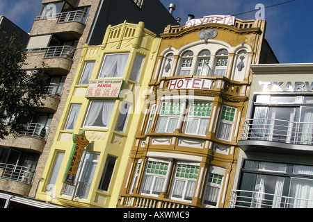 Art-Deco-Hotel Blankenberge Belgien Stockfoto
