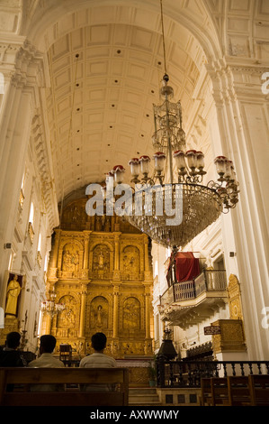 Se Kathedrale, gedacht, um Asiens größte Kirche, Old Goa, Goa, Indien Stockfoto