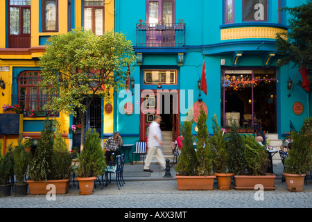 Istanbul, Marmara Region, Türkei; Exterieur der Kybele Hotel, Yerebatan Straße, Sultanahmet. Stockfoto