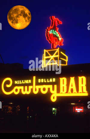 Cowboy-Bar In Jackson Hole, Wyoming, USA Stockfoto