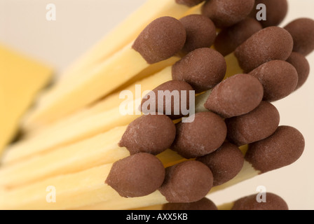 Nahaufnahme von Streichhölzern Stockfoto
