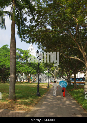 Wanderer in der Nähe von Padang, Singapur, Südostasien Stockfoto