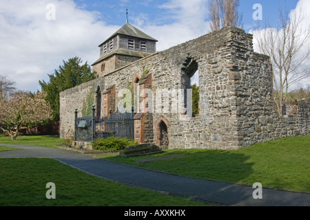 Robert Owen die Sozialreformer das Grab in der St. Mary Church Newtown Montgomeryshire Wales Stockfoto