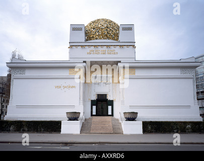 Wien, Sezessionsbebäude, Gebäude der Secession, Fassade von Joseph Maria Olbrich Stockfoto