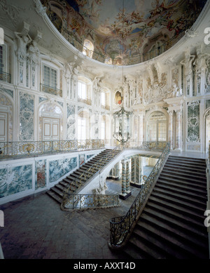 Brühl, Schloß Augustusburg, Treppenhaus Stockfoto