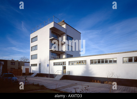 Dessau, Siedlung Törten, Zentrum der Siedlung, Hochhaus Stockfoto